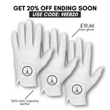 OTG CabrettaPro Pearl White Golf Gloves (FREE UK DELIVERY)