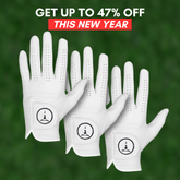 NEW YEAR SALE OTG CabrettaPro Pearl White Golf Gloves (FREE UK DELIVERY)