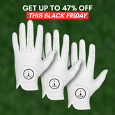 BLACK FRIDAY OTG CabrettaPro Pearl White Golf Gloves (FREE UK DELIVERY)