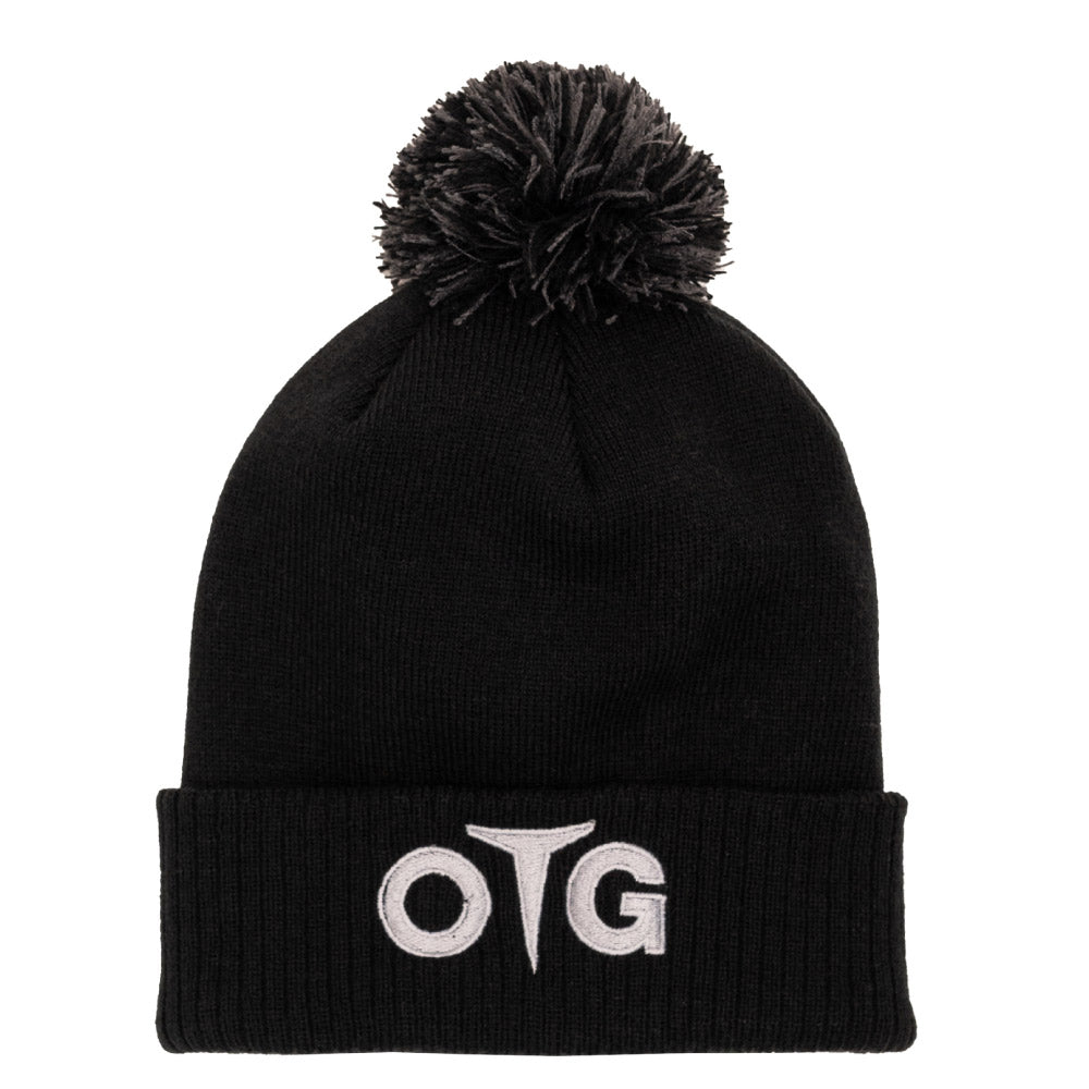 EXCLUSIVE DEALS Black Bobble Beanie with Black Bobble