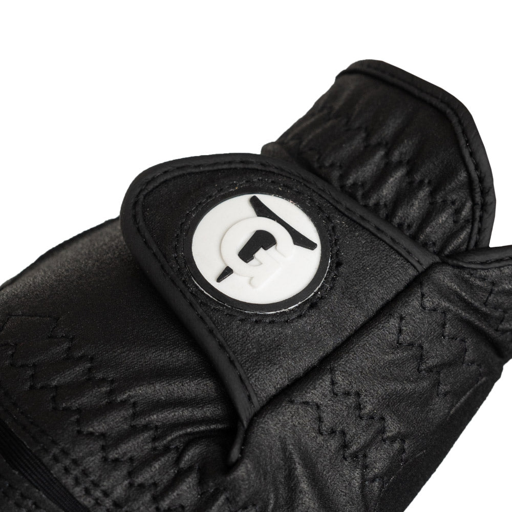 Black OTG Premium Cabretta Leather Golf Glove