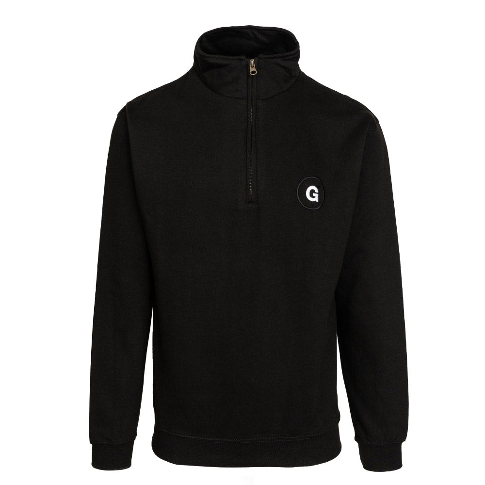 EXCLUSIVE DEALS Black 1/4 Zip Sweatshirt