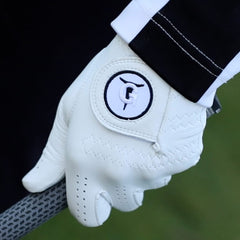 Pearl White OTG Premium Cabretta Leather Golf Gloves (FREE UK DELIVERY)