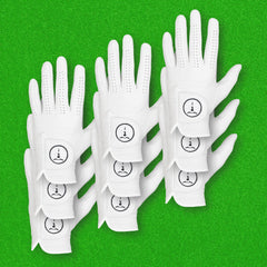 Pearl White OTG Premium Cabretta Leather Golf Gloves (FREE UK DELIVERY)