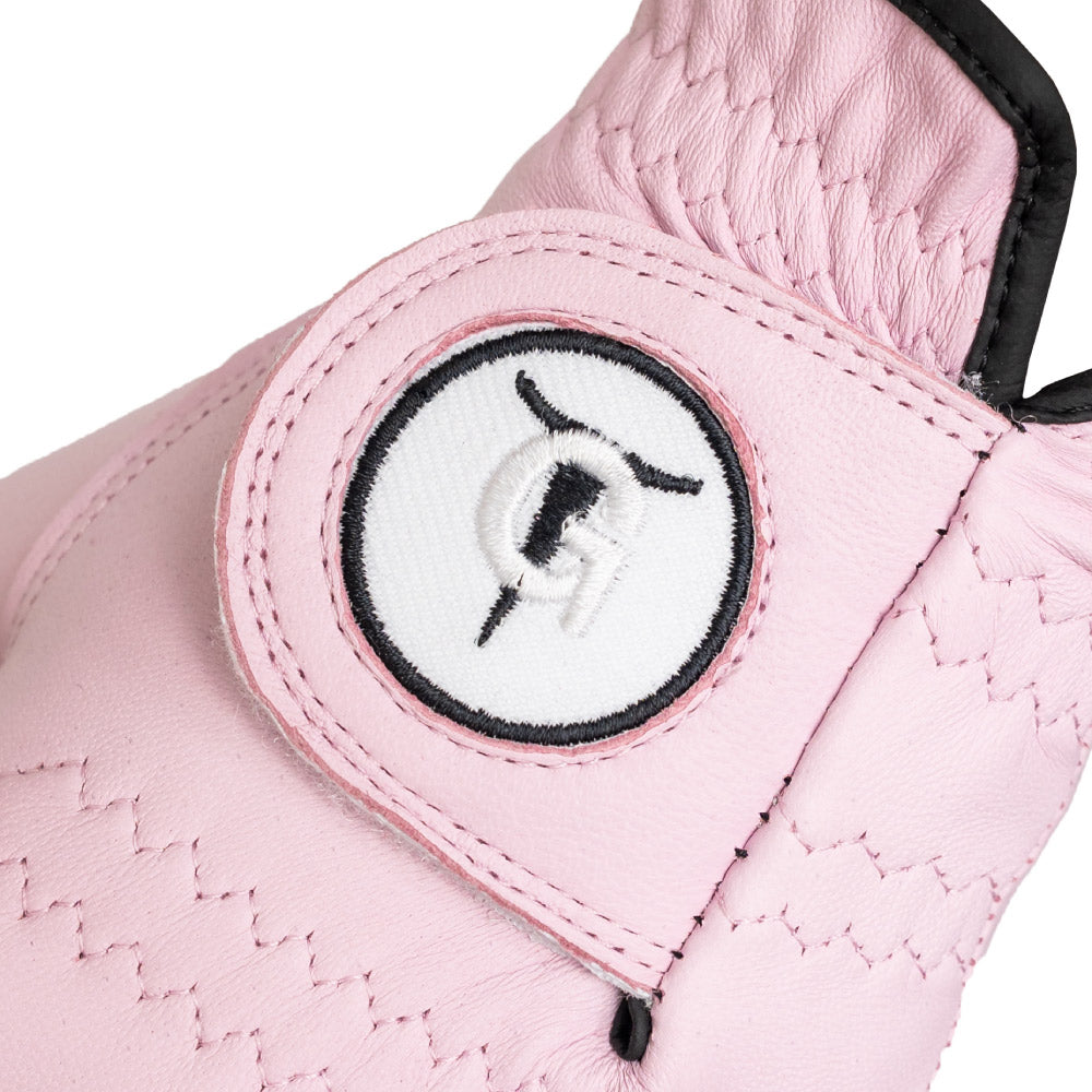 Ladies Pink OTG Premium Cabretta Leather Golf Glove