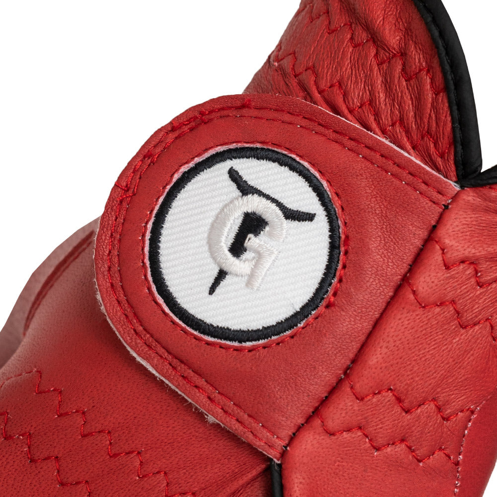 Red OTG Premium Cabretta Leather Golf Glove